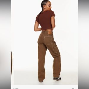 Levi’s premium Utility Dad Jeans/ Brown 🤎